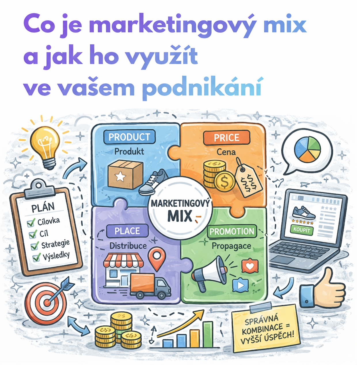 🎯 Co je marketingový mix a jak ho využít ve vašem podnikání